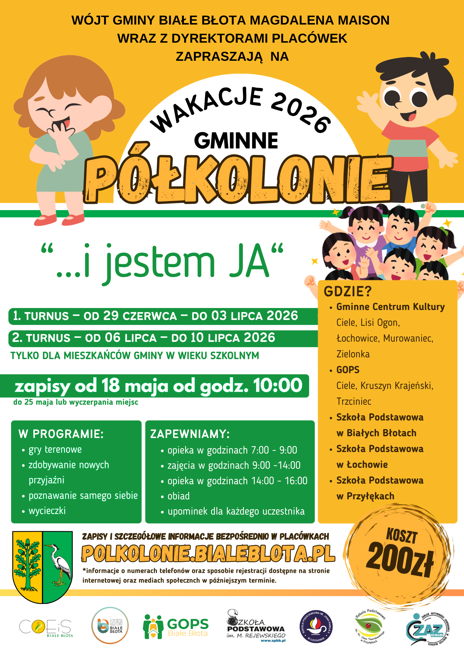PÓŁKOLONIE GMINNE